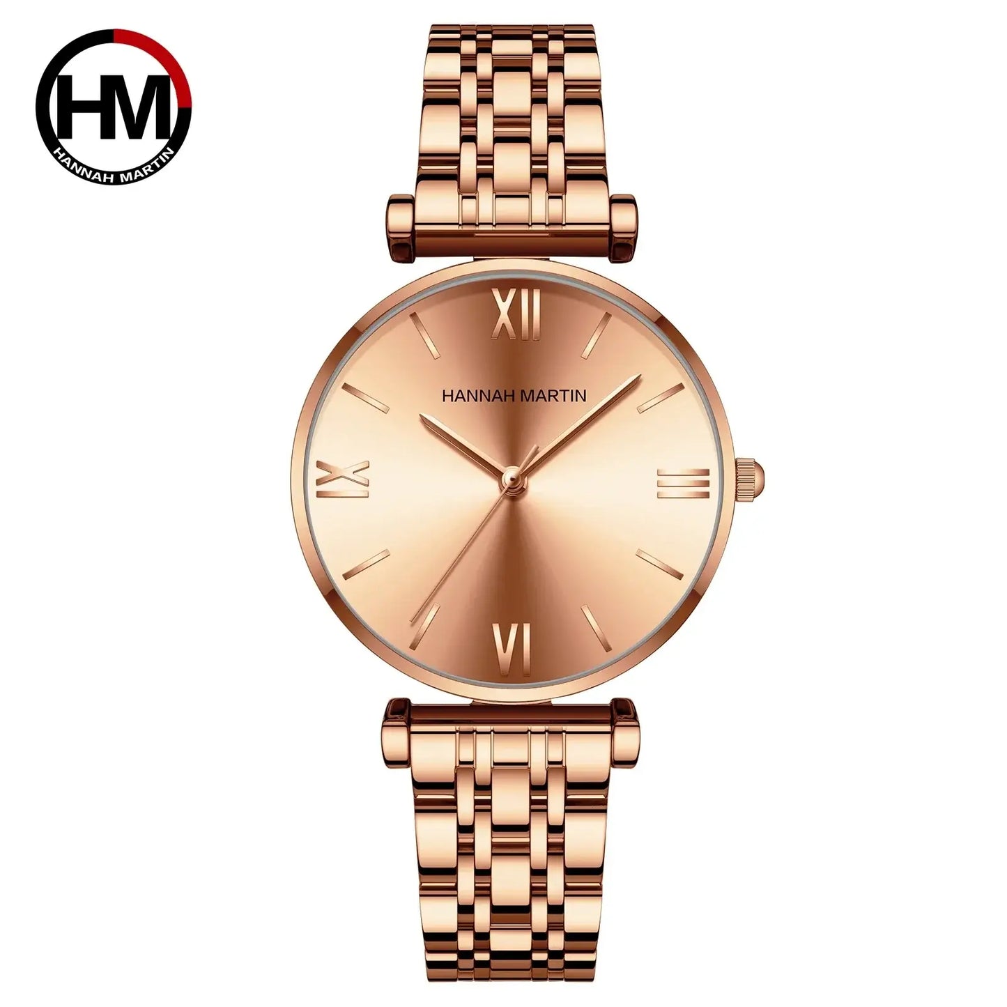 Montre Femme Luxe Quartz – Acier Inoxydable, Multicolore, Anti-Magnétique