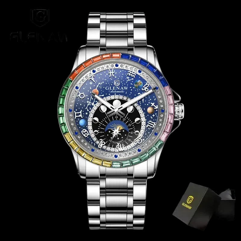 Montre Mécanique Squelette Homme – Lumineuse, Automatique, Étanche 30m