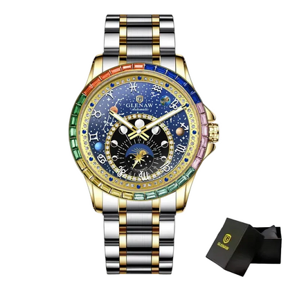 Montre Mécanique Squelette Homme – Lumineuse, Automatique, Étanche 30m