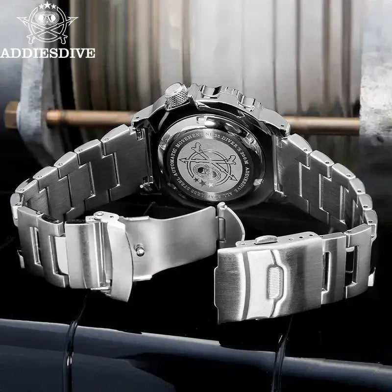 Montre Diver Automatique Homme – Verre Saphir, Étanche 20 Bar, NH35 Japonais