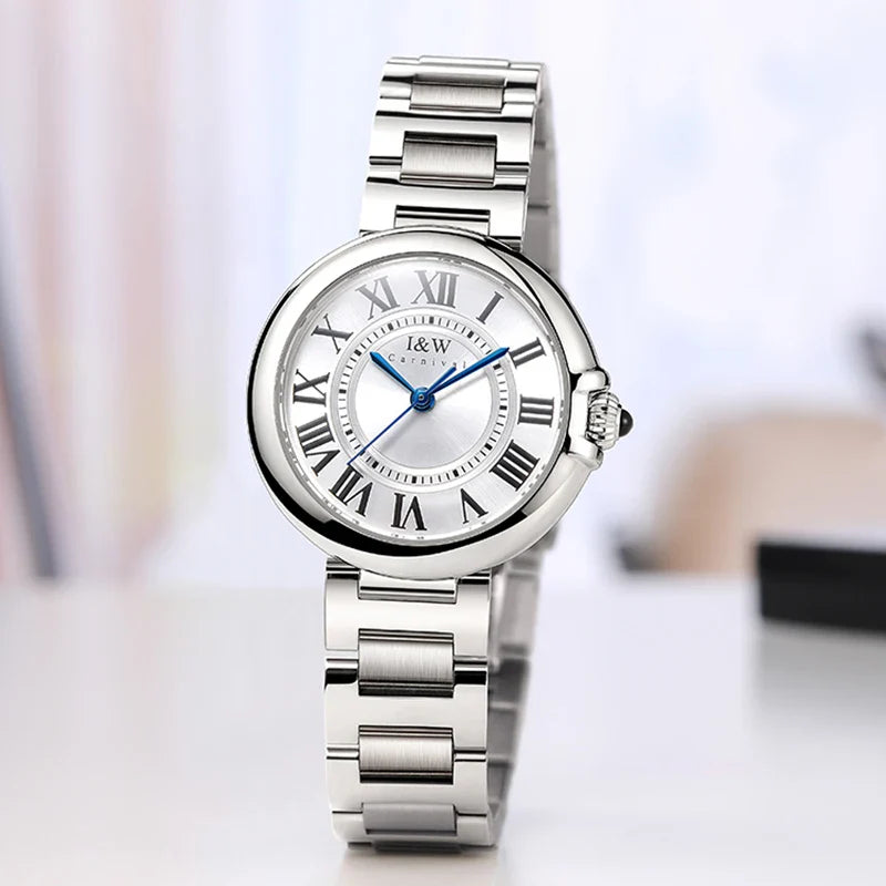 Women's Sapphire Crystal Waterproof Dress Watch