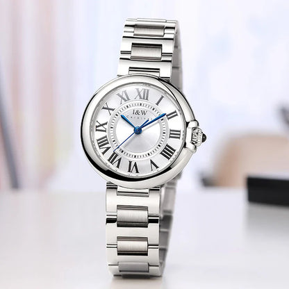 Women's Sapphire Crystal Waterproof Dress Watch