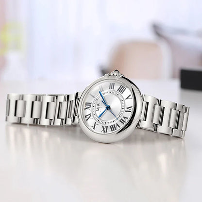 Women's Sapphire Crystal Waterproof Dress Watch