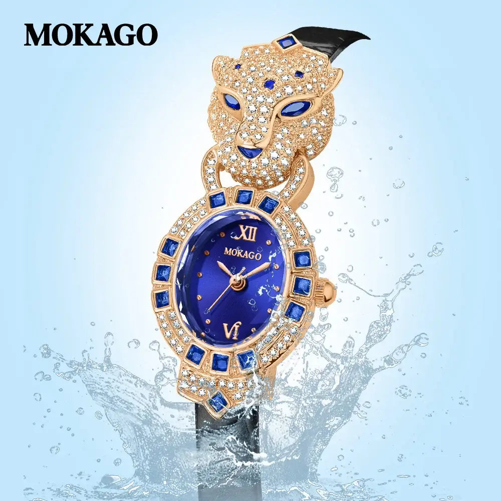 Luxury Ladies Wrist Watch Leather Belt Jewelry Watch