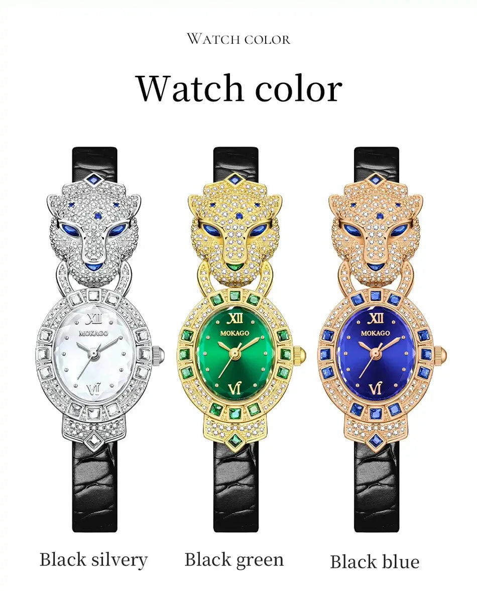 Luxury Ladies Wrist Watch Leather Belt Jewelry Watch
