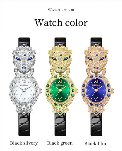 Luxury Ladies Wrist Watch Leather Belt Jewelry Watch