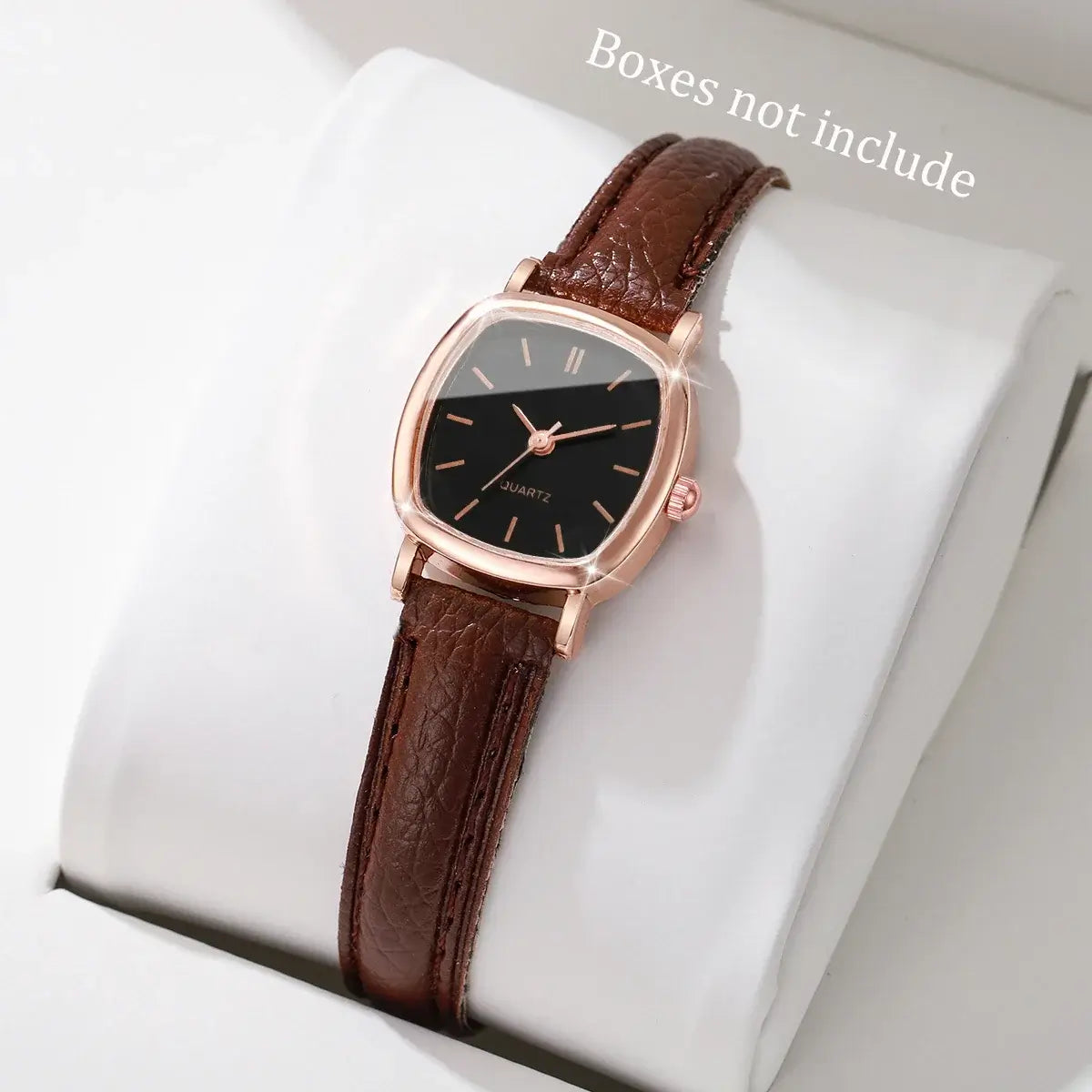 Montre Femme Quartz – Bracelet Cuir, Cadran 23mm, Style Fashion & Casual