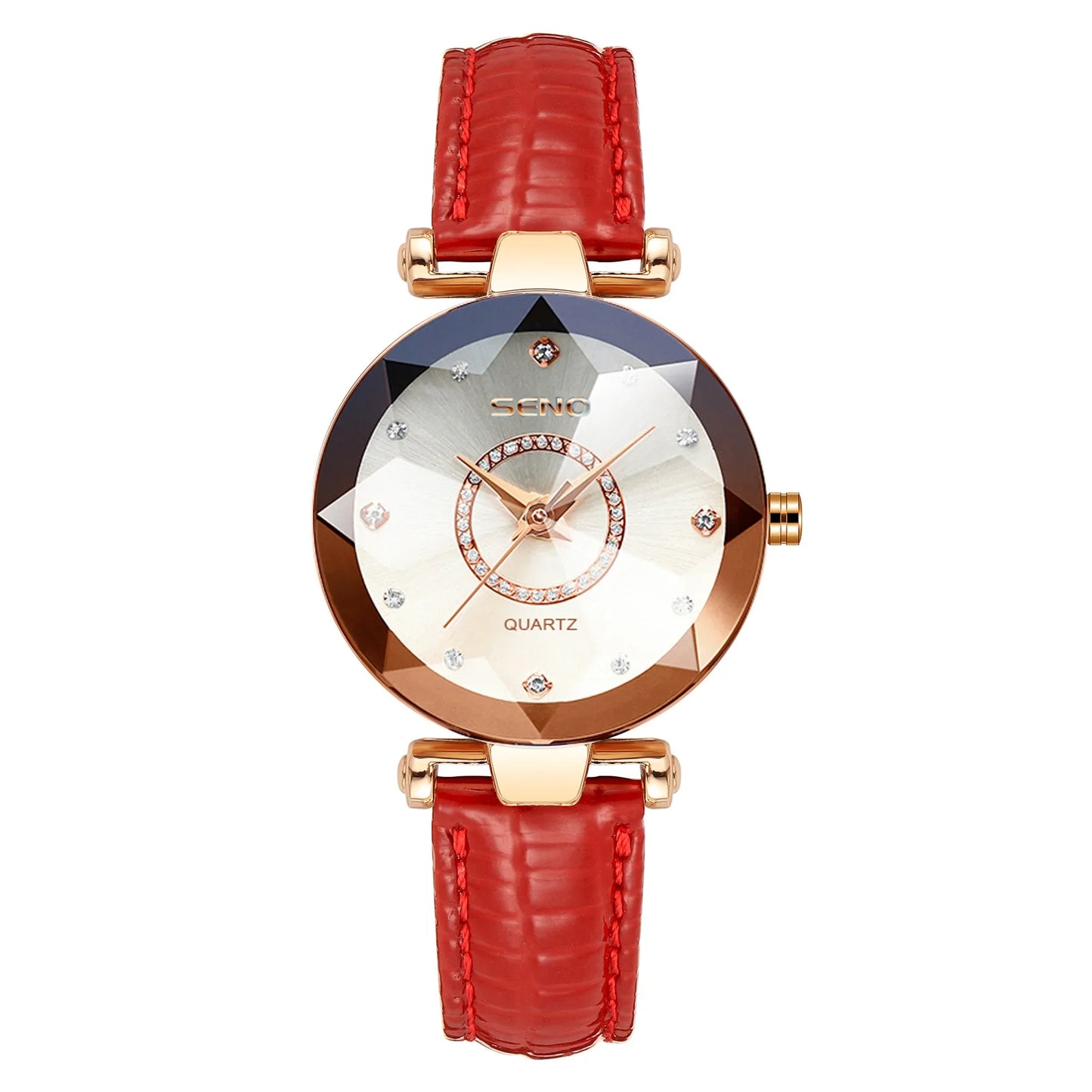 Women Crystal Watch Luxury Rose Gold Bracelet