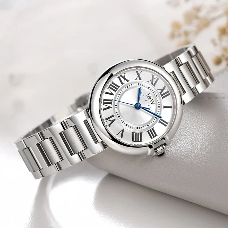 Women's Sapphire Crystal Waterproof Dress Watch