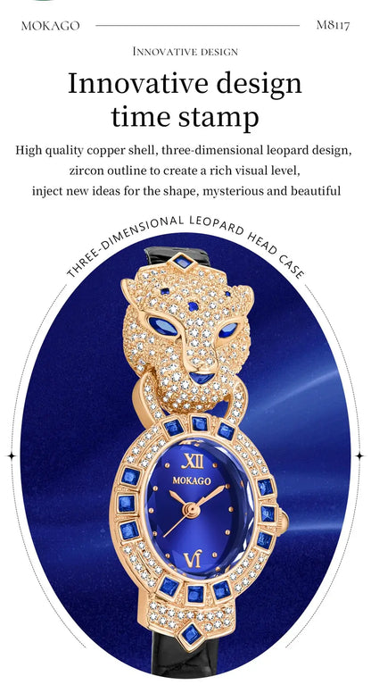 Luxury Ladies Wrist Watch Leather Belt Jewelry Watch