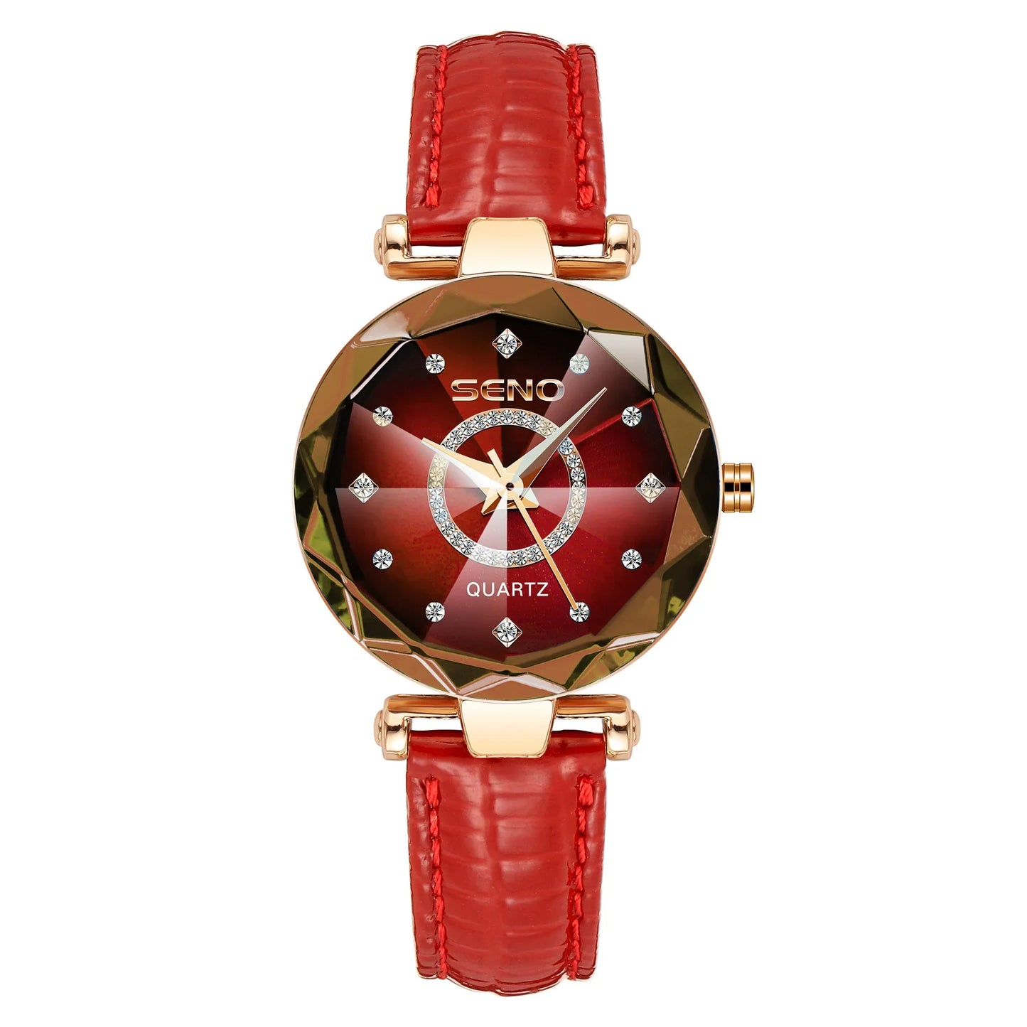 Women Crystal Watch Luxury Rose Gold Bracelet