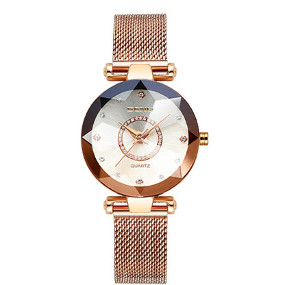 Women Crystal Watch Luxury Rose Gold Bracelet
