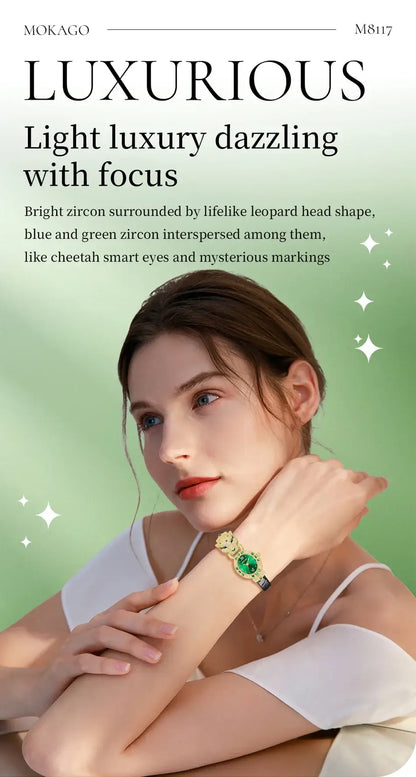 Luxury Ladies Wrist Watch Leather Belt Jewelry Watch