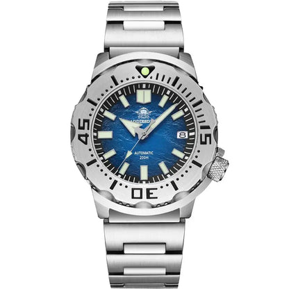 Montre Diver Automatique Homme – Verre Saphir, Étanche 20 Bar, NH35 Japonais