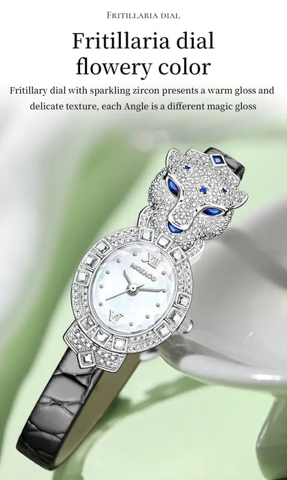 Luxury Ladies Wrist Watch Leather Belt Jewelry Watch