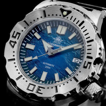 Montre Diver Automatique Homme – Verre Saphir, Étanche 20 Bar, NH35 Japonais