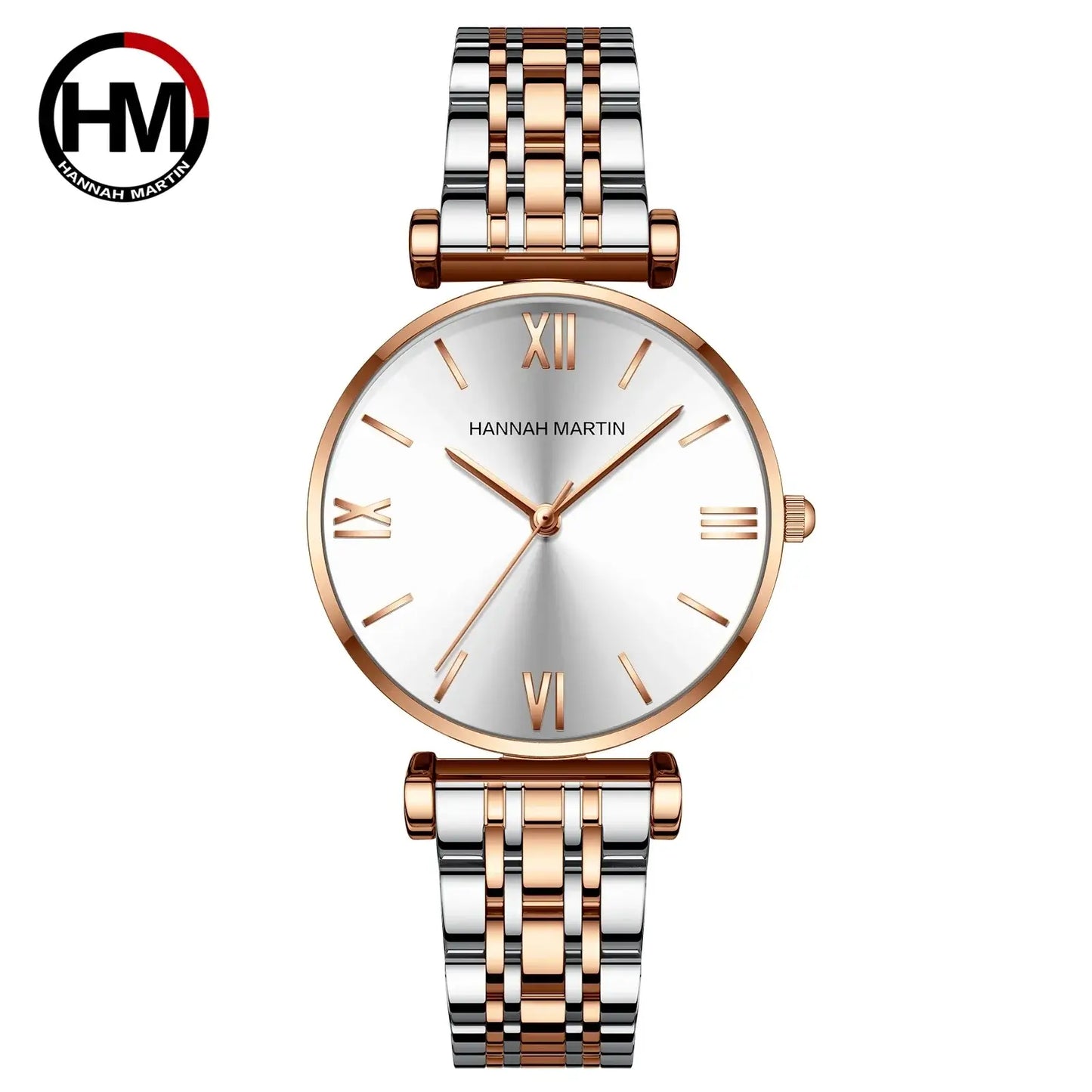 Montre Femme Luxe Quartz – Acier Inoxydable, Multicolore, Anti-Magnétique
