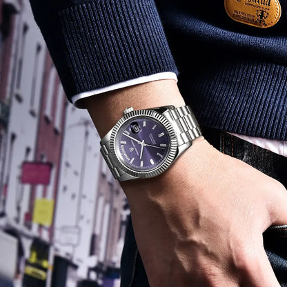 Mens Mechanical Watches Gold Luxury Automatic