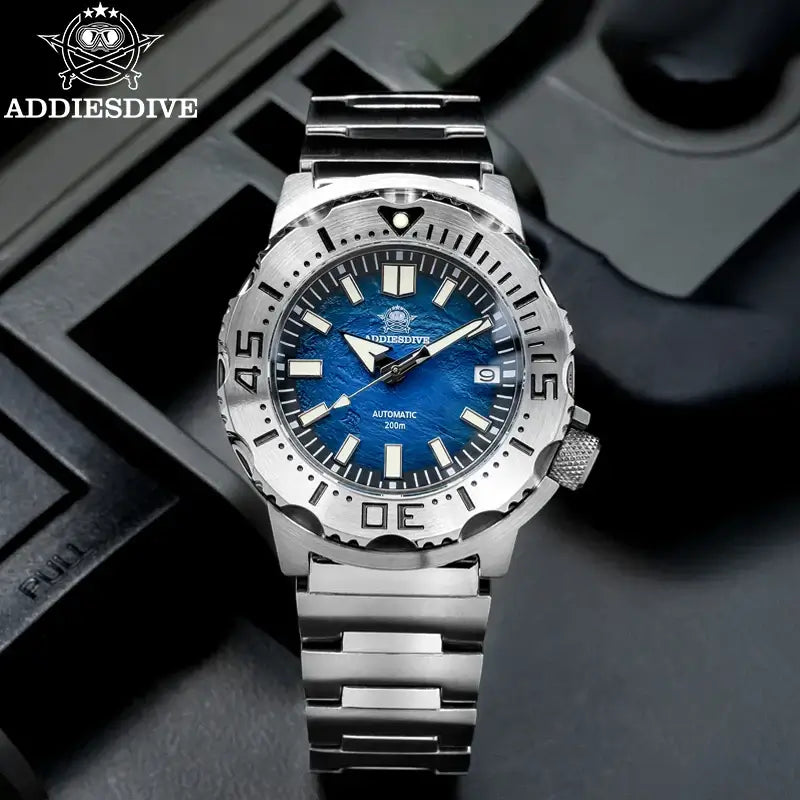Montre Diver Automatique Homme – Verre Saphir, Étanche 20 Bar, NH35 Japonais