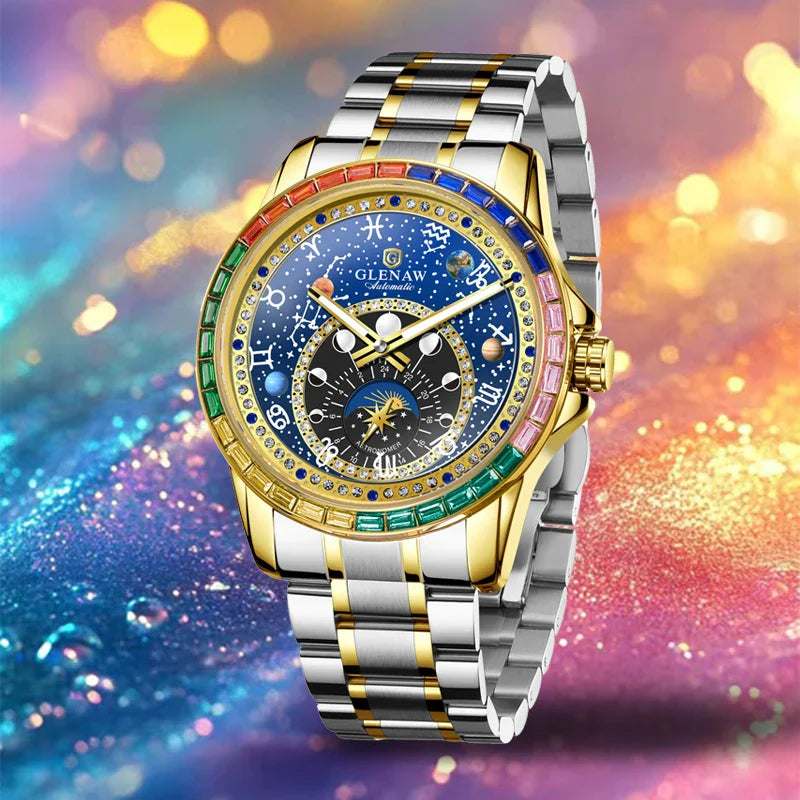 Montre Mécanique Squelette Homme – Lumineuse, Automatique, Étanche 30m