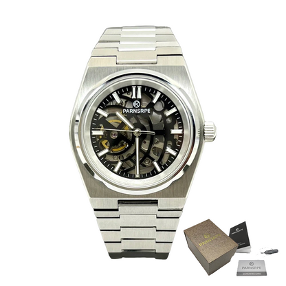 Automatic Watch Men Case Sapphire Transparent Wristwatch