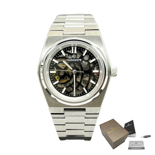Automatic Watch Men Case Sapphire Transparent Wristwatch
